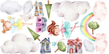 наклейки на стену для детей Феи 120