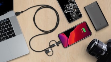 Kabel USB-A do Lightning USB-C Micro Belkin 3w1 1m