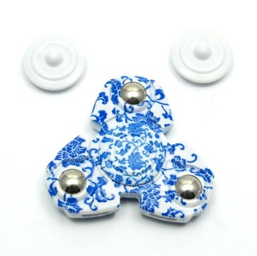 Спиннер Fidget Hand с синими цветами