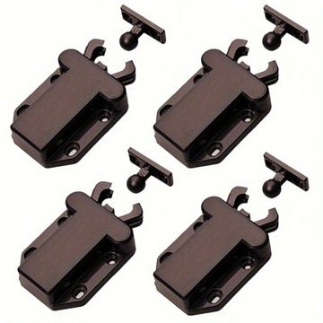 Zestaw 4 Zatrzasków do Szafek z Mechanizmem Push-To-Lock - Matowe Wykończen