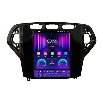 Radio 2din Android 13 SWC Wireless CarPlay 9.7 Forda Mondeo MK4 2007-2010