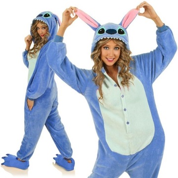 PIŻAMA STICH ONESIE DRES KOMBINEZON JEDNOCZĘŚCIOWY rozm. M