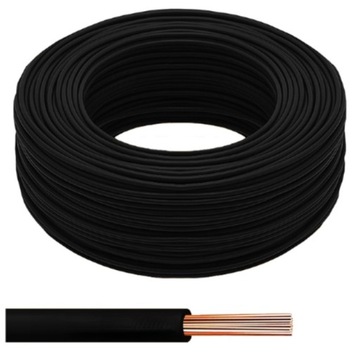 LINKA 10mm2 LgY PRZEWÓD JEDNOŻYŁOWY 1X10 mm2 CZARNY KABEL