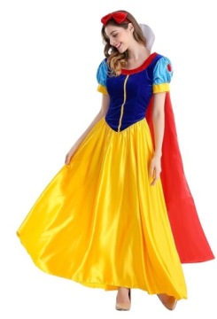 НАРЯД КОСТЮМ ПЛАТЬЕ БЕЛОСНЕЖНОЕ ПЛАТЬЕ ДЛЯ КОСПЛЕЙ 164/170 М