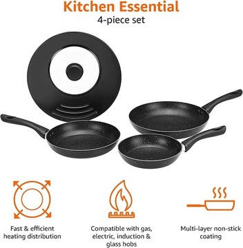 Набор сковород Amazon Basics 1852 Ø20/24/28