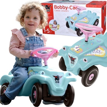 BIG Jeździk Bobby Car Classic Unicorn z Klaksonem