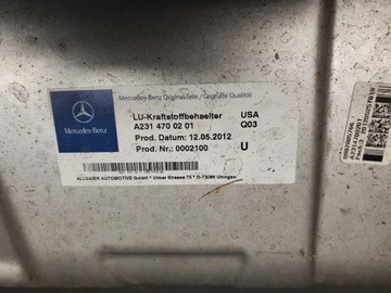 MERCEDES-BENZ SL R231 A2314700201 NÁDRŽE