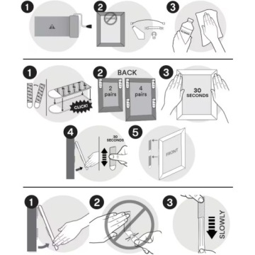 Самоклеящаяся липучка Command для тяжелых изображений Набор из 24 шт. (12 пар), макс. 9 кг