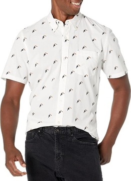 Męska koszula popelinowa z krótkim rękawem Goodthreads, tukany r. XL