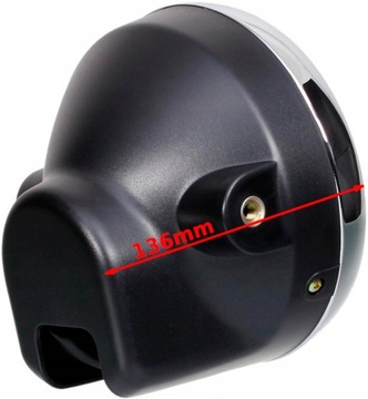 REFLEKTOR MOTOCYKLOWY LED UNIWERSALNY HOMOLOGACJA