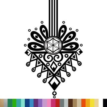 Naklejka dekoracyjna na ścianę PARZENICA GÓRALSKA FOLK DEKOR 57x94