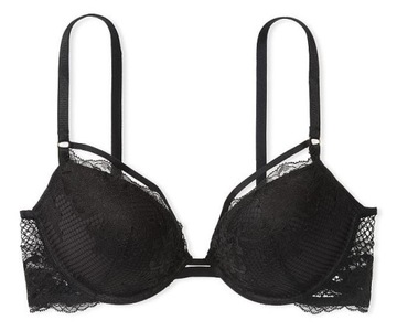 Biustonosz Victoria's Secret push-up ozdobne paski 75B (34B)