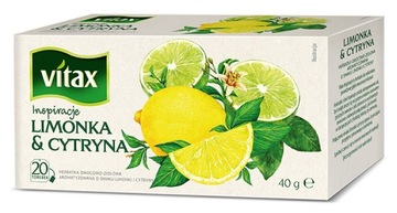 Herbata VITAX 20tb x 2g LIMONKA & CYTRYNA
