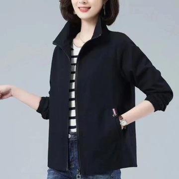 Spring Autumn Women Casual Short Coat 2023 New Lar