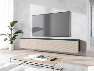 Szafka RTV Lowboard D 180cm MATERA / DĄB GAJA LAMELE