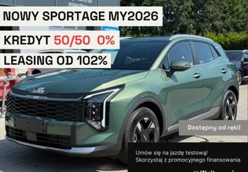 Kia Sportage V 2025 Kia Sportage MY2026 NOWY M pakiet SMART w kolorze EXPRIENCE GREEN 1.6