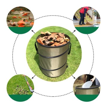 Складной всплывающий садовый мешок для мусора