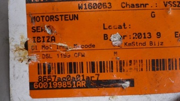 ULOŽENÍ UCHYCENÍ PŘEVODOVKY POLO 6R IBIZA 1,2 TDI 13R