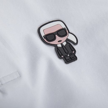 Мужская рубашка-поло Karl Lagerfeld KARL LAGERFELD Белая, размер M