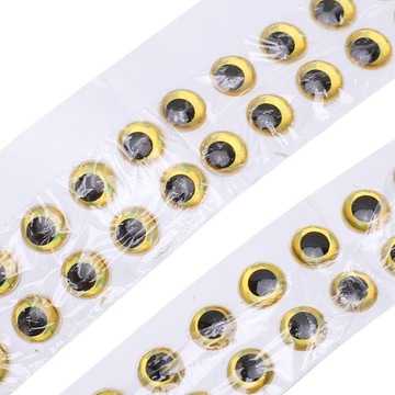 100 sztuk 3D wędkarskie oczy owalne realistyczne