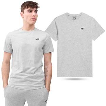 KOSZULKA MĘSKA 4F T-SHIRT BAWEŁNIANY SPORTOWY M706