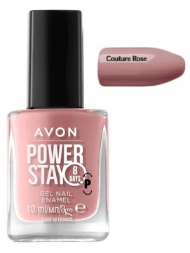 AVON Power Stay 8 Days Lakier do paznokci Żelowy 8 dni COUTURE ROSE