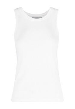 ЖЕНСКИЙ ТОП УЗКОГО КРОЯ В РЕБИНКУ БЕЛЫЙ VOLCANO T-DEMI XXL