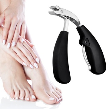 CĘGI OBCINACZ DO PAZNOKCI SZEROKI WYGIĘTY DLA SENIORÓW MANICURE PEDICURE