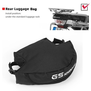 FOR BMW R1200GS R 1200 GS LC ADV R 1250GS Adventure Rear Frame Bag Rear Tai