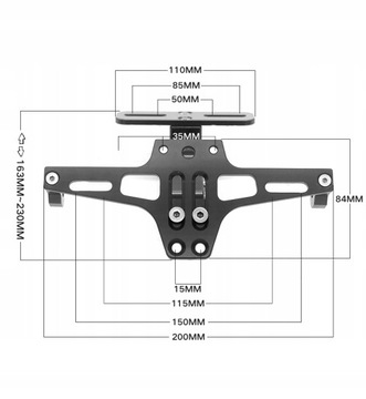 Крепление держателя номерного знака мотоцикла