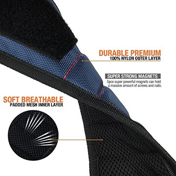 Магнитный браслет с 5 сильными магнитами Wizp Tool.