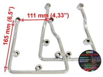 SAFE LOCK Хромированные багажники для HONDA VT 1100 C2 ACE SHADOW / 11 см