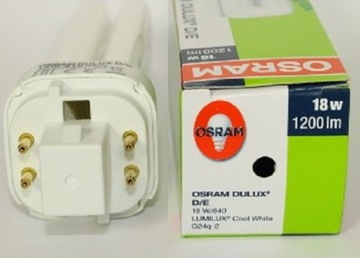 Компактная люминесцентная лампа OSRAM DULUX D/E G24q-2 18W/840