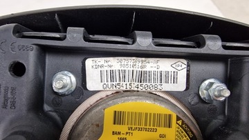 DACIA DUSTER 2016 ULOŽENÍ ŘIDIČE AIRBAG 985105160R