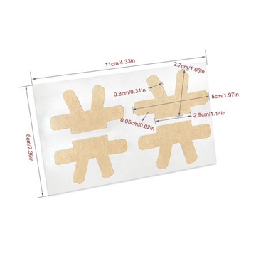 НАШИВКИ ДЛЯ ВРАСТНЫХ НОГТЕЙ 4ШТ PLAST