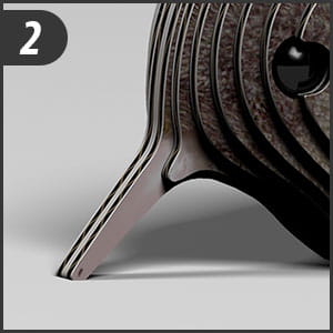 Необычный набор «Птица Киви» 3D Пазл ЭКО, 24 детали.