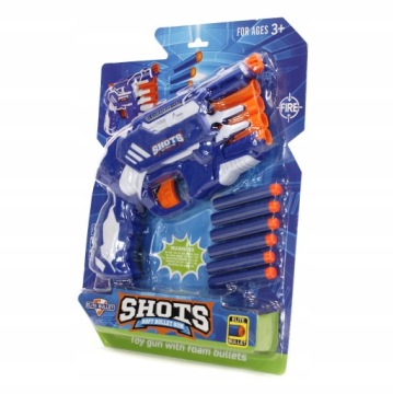 PISTOLET NA MIĘKKIE STRZAŁKI PIANKOWE RÓŻNE KOLORY