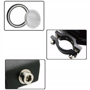 2x ГАЛОГЕННЫЕ СВЕТОДИОДНЫЕ ЛАМПЫ 12 В, ФАРА, КОЛЬЦО U7 + ВЫКЛЮЧАТЕЛЬ