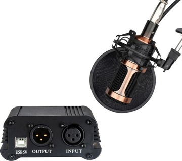 MOZOS M48P USB-фантомный источник питания для микрофонов XLR