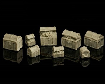 Alien -Resin- Treasure Wooden Chests [8szt] 28mm