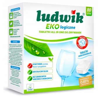 TABLETKI DO ZMYWARKI LUDWIK EKO 80 SZT ALL IN ONE EKOLOGICZNE