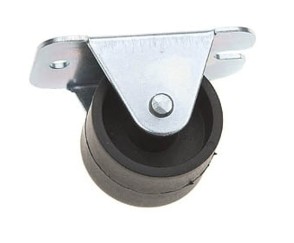 KÓŁKO MEBLOWE DO MEBLI ROLKA PROSTA CZARNA 22mm