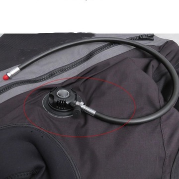 -Rubber Scuba Diving Low Pressure LP Hose Dive Regulator First Stage 24inch