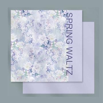 Papier florystyczny garden Liliowy 53x53cm 10szt
