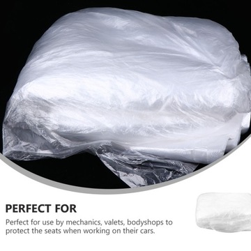 Одноразовые чехлы на сиденья Пластиковые чехлы на стулья 50 шт.