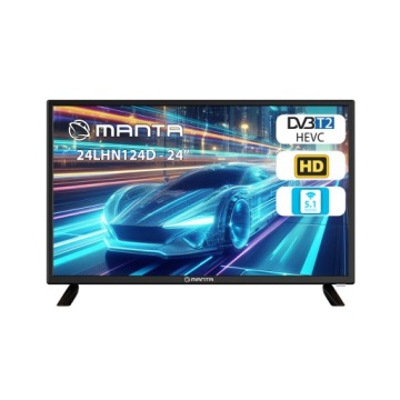 Manta 24LHN124D 24-дюймовый светодиодный телевизор HD RS со звуковой системой DD+ DVB-T2/HEVC