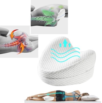 ПОДУШКА ОРТОПЕДИЧЕСКАЯ КЛИН МЕЖДУ НОГАМИ КОЛЕН ДЛЯ СПАЛЬНОГО СЕПАРАТОРА-ЧЕХОЛ