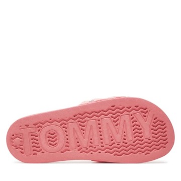 Tommy Jeans klapki damskie różowe TJW BRAIDED SLIDE EN0EN02450 rozmiar 38