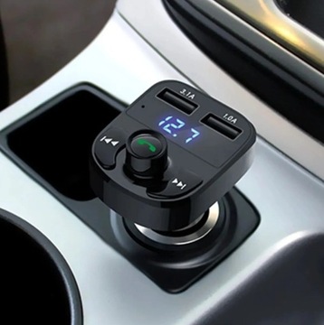 FM-ПЕРЕДАТЧИК BLUETOOTH, ЗАРЯДНОЕ УСТРОЙСТВО для MP3, SD, 2 порта USB