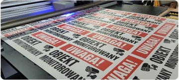 Камера наблюдения за объектом | УФ-печать | 30x20см | ПВХ 3мм